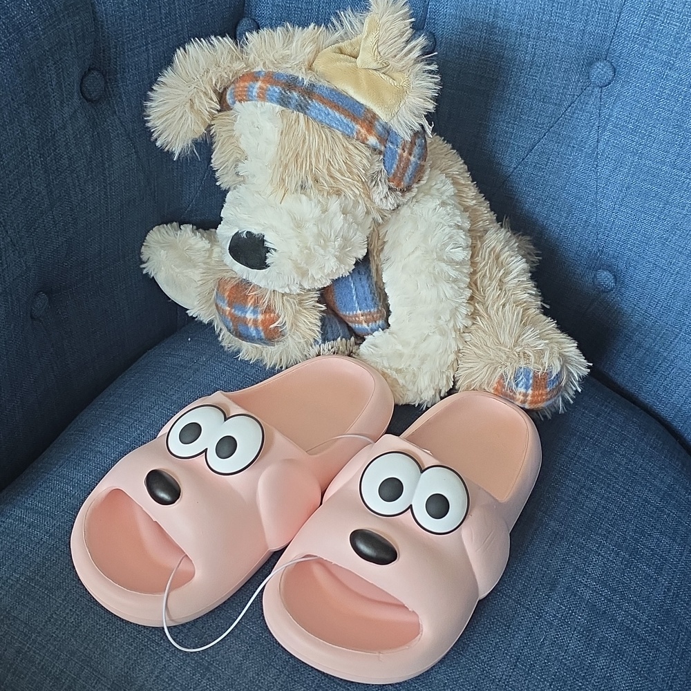 Pink Cartoon Slide Sandals